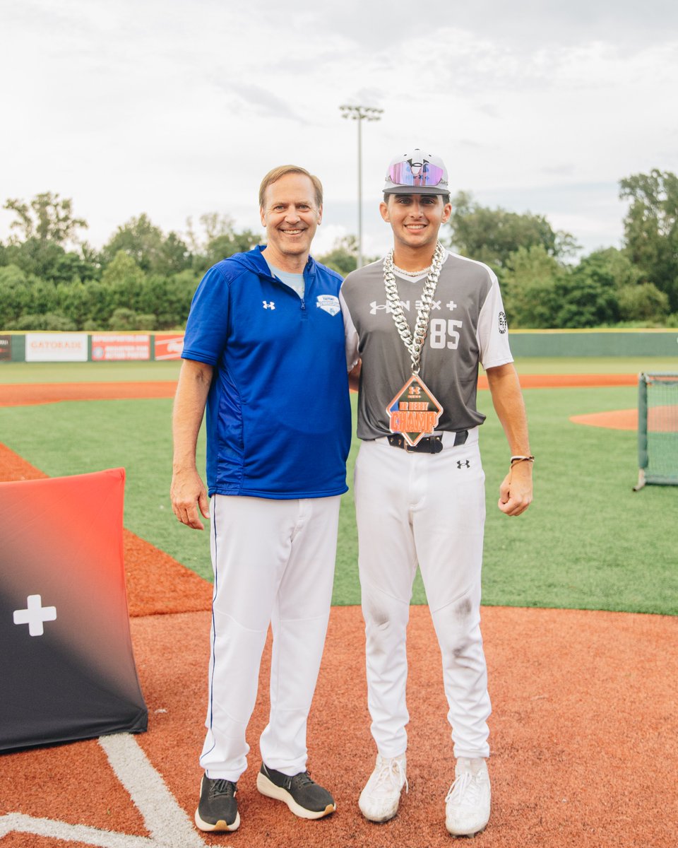 Completing the award sweep - 2026 Tristan Mahurin took home the both the MVP and HR Derby chain in the UA Next Prosepct Tour in Myrtle Beach! His combination of bat speed and leverage proved too much for the rest of the talented field.  #uanext #baseballfactory