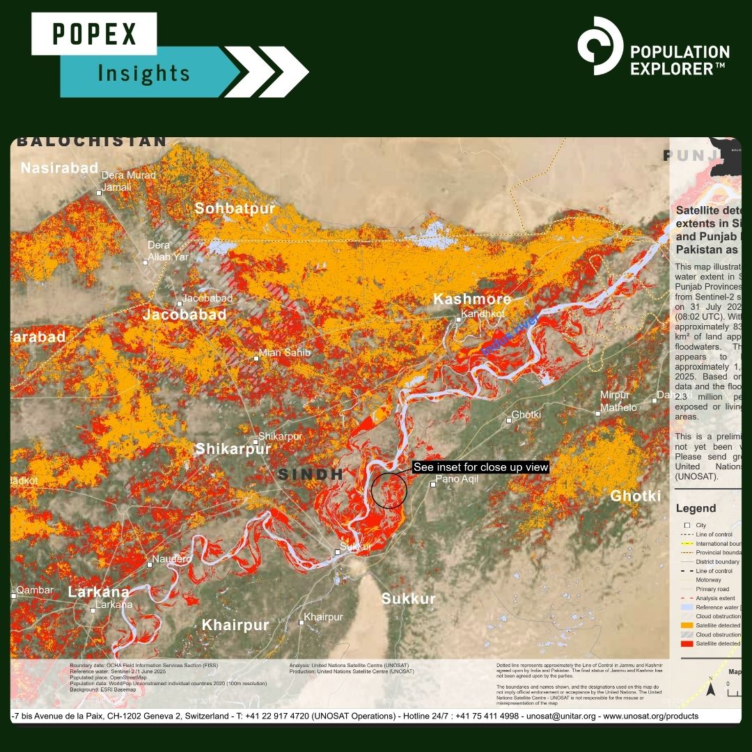 Pop_Explorer's tweet image. Pakistan floods: Monsoon rains have killed hundreds and displaced thousands. To grasp the scale, here’s a look at the millions living along the Indus River’s vulnerable banks. #PakistanFloods #IndusRiver #popexinsights #DisasterResponse #HumanitarianAid #EnvironmentalImpact