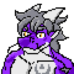 Trying out pixel art. I'm surprised how good this look. #furryartist #furryartwork #pixelart