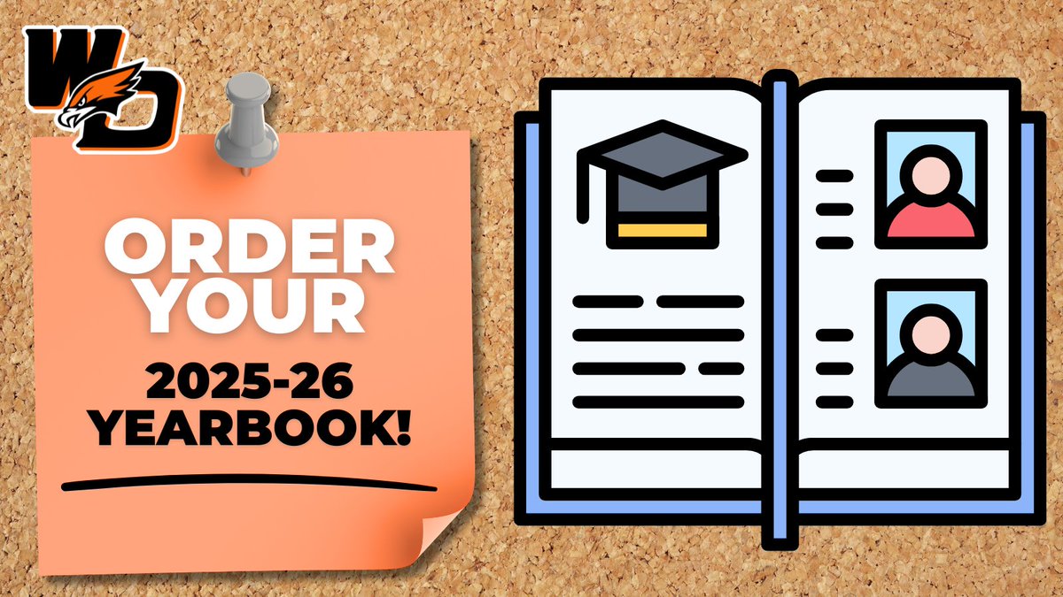 Capture the memories of the 2025-26 school year with a West Delaware High School yearbook. Order by September 12 to get the lowest price. 📸
Order here: jostens.com/apps/store/pro…