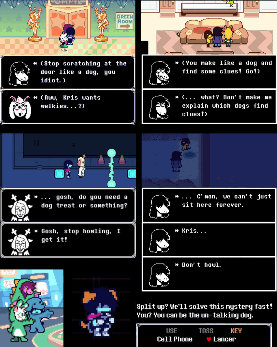 I drew Monster Kris as a dog instead of a goat because of Dog Kris funny allegations

#Deltarune #krisdreemurr