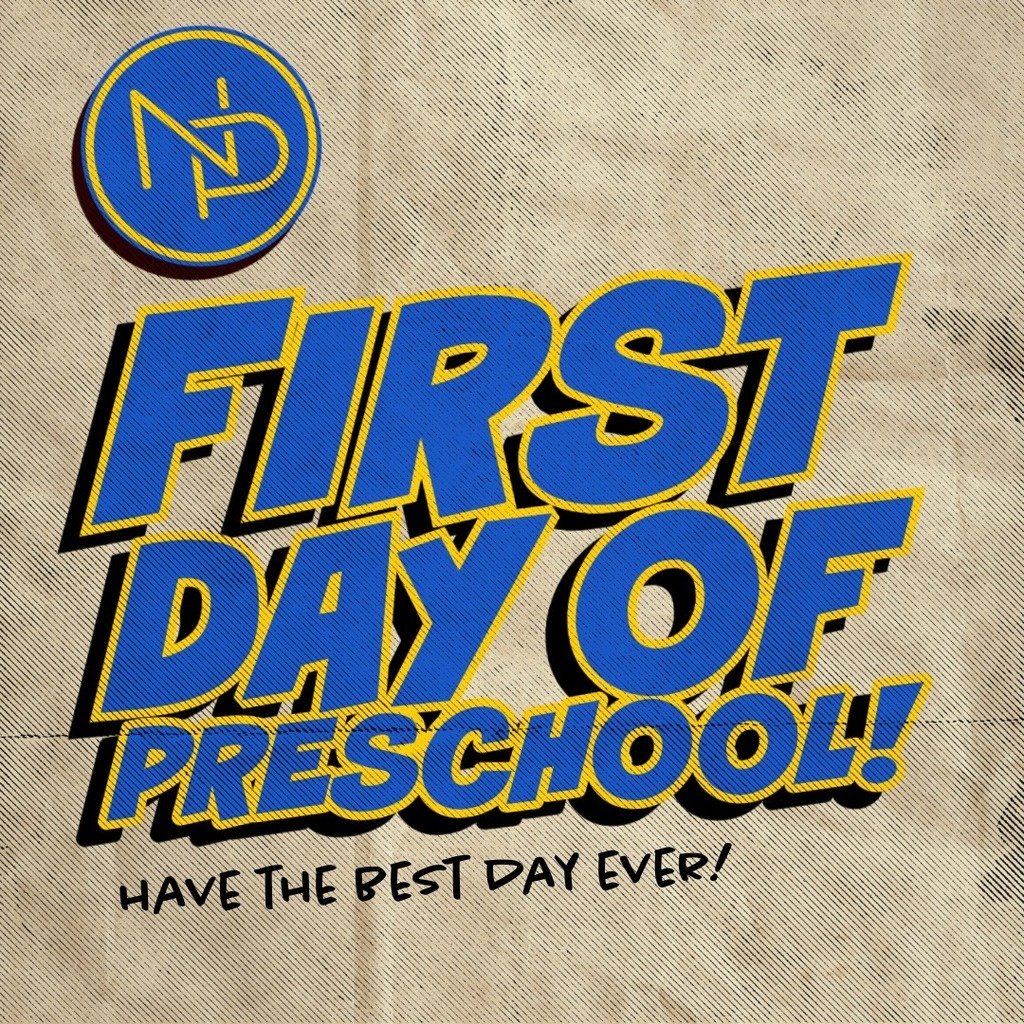 Today is the first day of school for our preschoolers! Have a GREAT day!