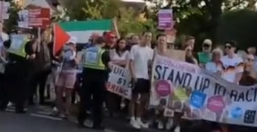 BustedShark's tweet photo. @darrengrimes Southampton, Sun Afternoon. Stand-up-for-pedos didn't know their fake flag was upside down! https://t.co/D20UKS958T