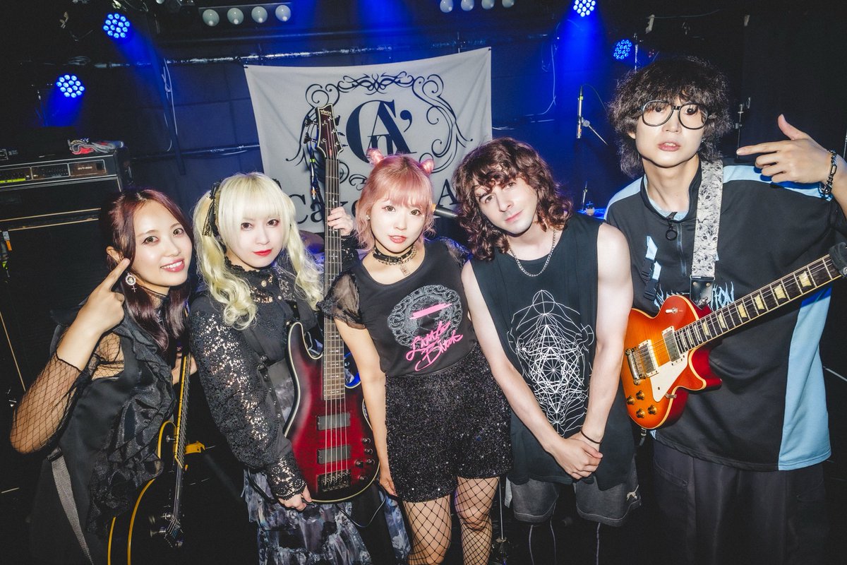 cna2021's tweet photo. 2nd cheers🍾
サポートBa.@yukarishirock 

setlist
1.Marionette Syndrome
2.Ghost in the Ashes
https://t.co/Gu9LWV3Vfl your silent eyes
4.Awakening
5.ANSWER

📷@tictac_works https://t.co/JtlAlpDFIt