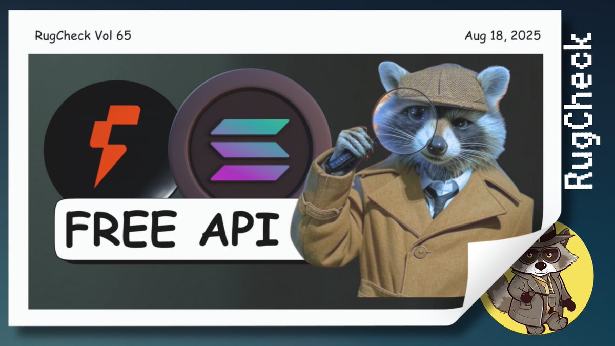 RugCheck Free API Announcement Graphic