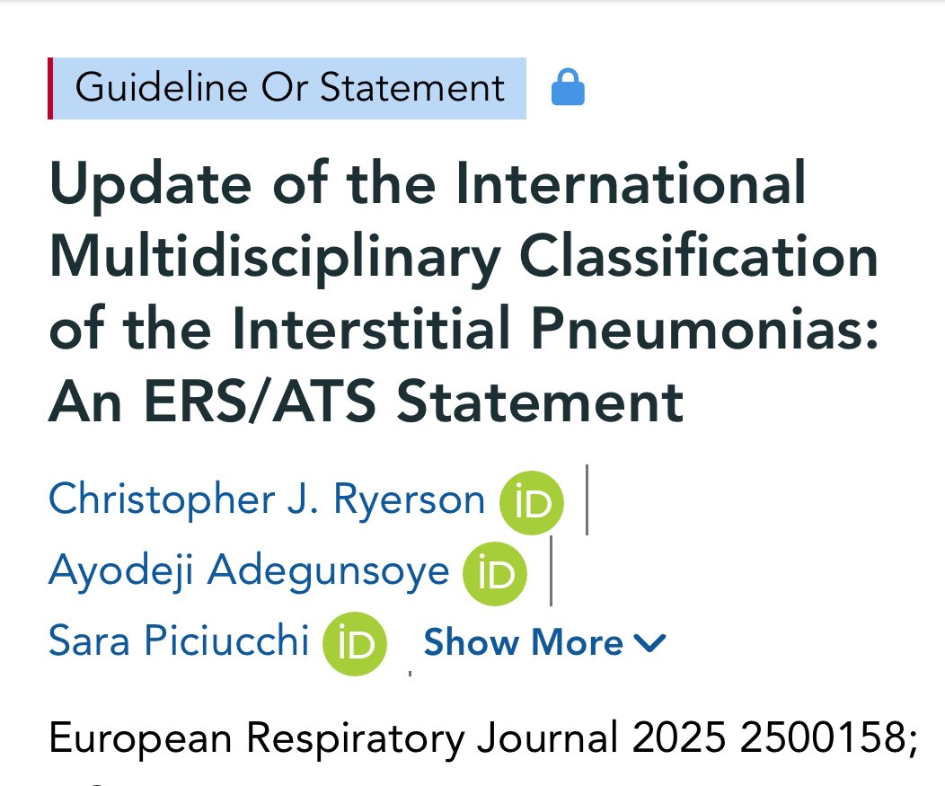 Daniel Vargas, MD (@danielvargasmd) on Twitter photo For those of you without institutional access to the ERS journal: the Update of the International Multidisciplinary Classification of ILDs is now Open Acess.
publications.ersnet.org/content/erj/ea…
📖 🫁
<a href="/jonherochung/">Jonathan Chung, MD</a> <a href="/draceciferrario/">Dra. Cecilia Ferrario</a> <a href="/ellakaz/">Ella Kazerooni 〽️</a> <a href="/marcosmestas/">Marcos Mestas Nuñez</a> <a href="/LaurenGroner/">Lauren Kriger Groner</a> <a href="/DennieCarole/">Carole Dennie</a> For those of you without institutional access to the ERS journal: the Update of the International Multidisciplinary Classification of ILDs is now Open Acess.
publications.ersnet.org/content/erj/ea…
📖 🫁
<a href="/jonherochung/">Jonathan Chung, MD</a> <a href="/draceciferrario/">Dra. Cecilia Ferrario</a> <a href="/ellakaz/">Ella Kazerooni 〽️</a> <a href="/marcosmestas/">Marcos Mestas Nuñez</a> <a href="/LaurenGroner/">Lauren Kriger Groner</a> <a href="/DennieCarole/">Carole Dennie</a>