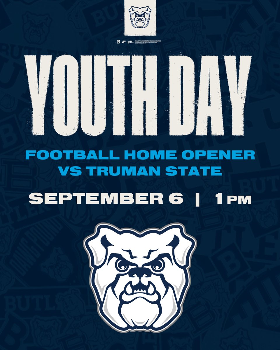 It’s Youth Day at our 🏈 Home Opener! We’re inviting all youth football players and teams to join us on Saturday, September 6 vs Truman State! Players in eighth grade and under that wear their team jersey will get in FREE to the game! 

Activities such as face painting, balloon