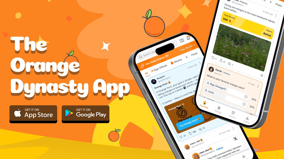 1/ Sign’s SuperApp Orange Dynasty is here.
The wait is finally over. The Orange Dynasty superapp is the “close friends instagram” version for our Signees / Serious Builders.
Your townhall, your network, your stage.
Where builders, creators, and supporters meet.
Where oranges 🍊