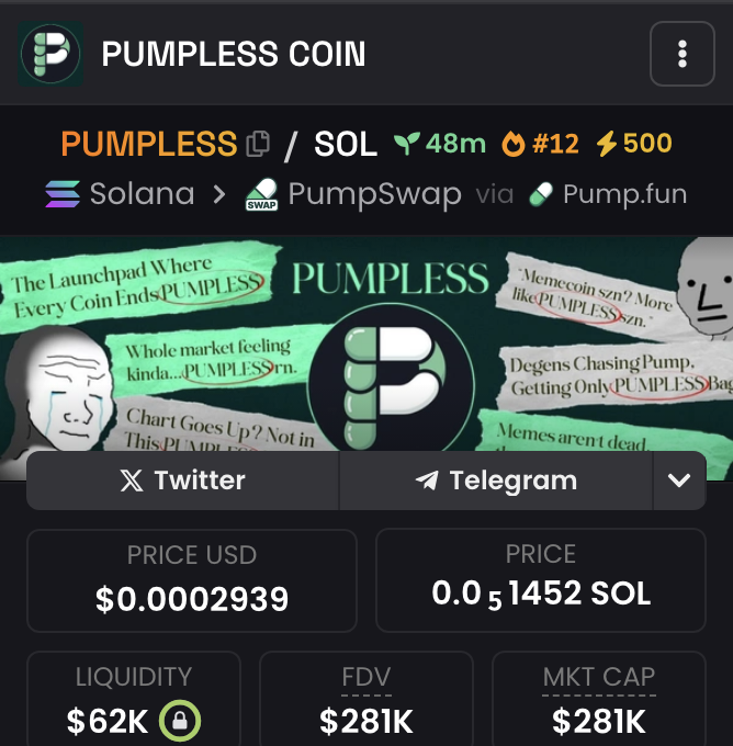 flow_whisper's tweet photo. Drop wallets, RT, and watch those wallets in 60 mins!

No way this doesn’t blow to 10M!
I’m max bidding #Pumpless.I was early on #Useless—now riding the $pumpless wave.
CA: 7TffjPhjJHMoqdtoA4CWoRyNxwJsYJe1ndGURAVgpump https://t.co/O9x5zmfFuF