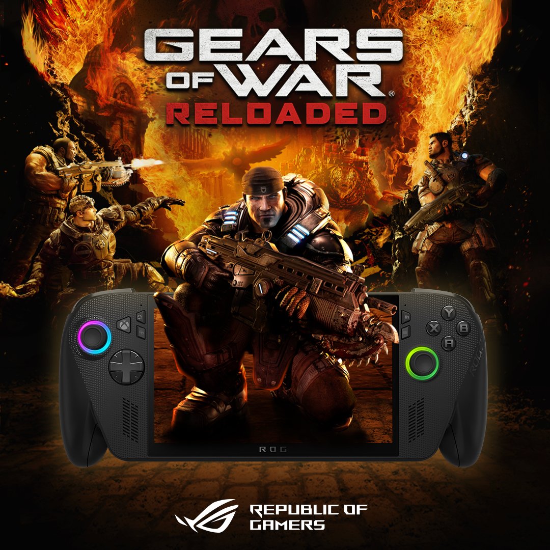 SASxSH4DOWZ's tweet image. Gears of War Reloaded releasing on August 26th is the first official ROG Xbox Ally certified game announced by @ASUS_ROG at Xbox Gamescom! 👀🔥⚙️

Gears on the GO! 🫡🤯⚙️