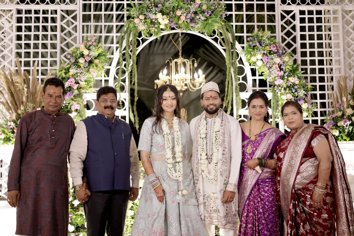 They say when you marry someone, you marry their family too. Today, I’m beyond grateful for the love I’ve found in both. Thank you, Thakre family, for making me feel less like a son-in-law and more like a son. I’ll always cherish this bond 🤍
#Engaged #YuvrajWalmiki #VeehaThakre