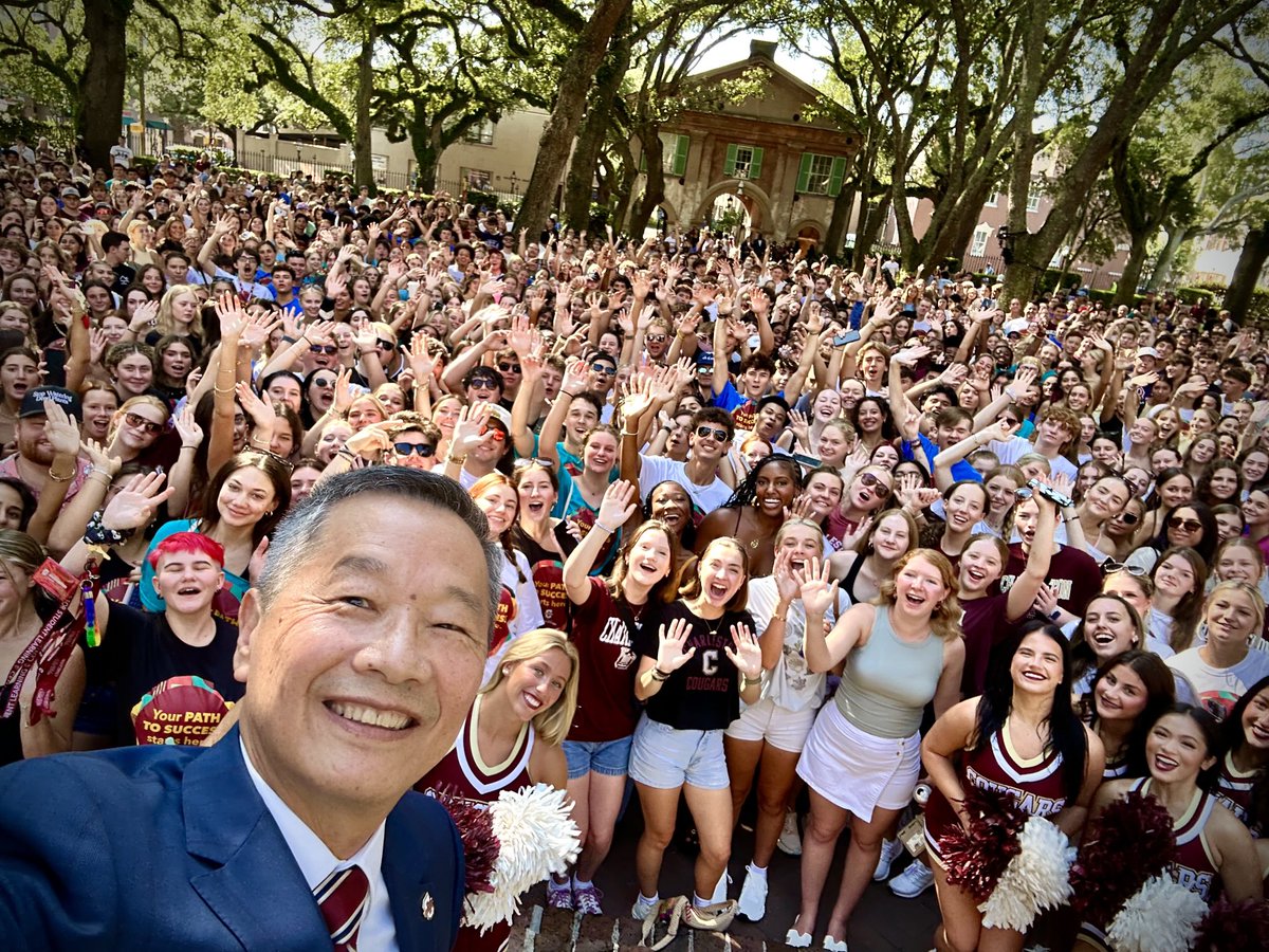 Andrew T. Hsu (@cofchsu) on Twitter photo Welcome Class of 2029 and all of our amazing transfer students to <a href="/CofC/">College of Charleston</a>. Here is the first of many selfies I hope to take with you! Go Cougars! Welcome Class of 2029 and all of our amazing transfer students to <a href="/CofC/">College of Charleston</a>. Here is the first of many selfies I hope to take with you! Go Cougars!