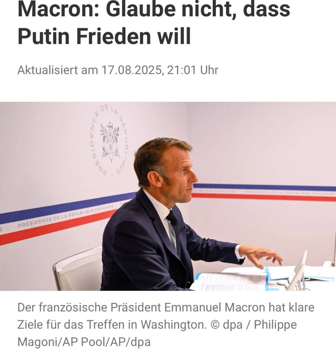 Klar will er Frieden………..UKR in den Friedhof