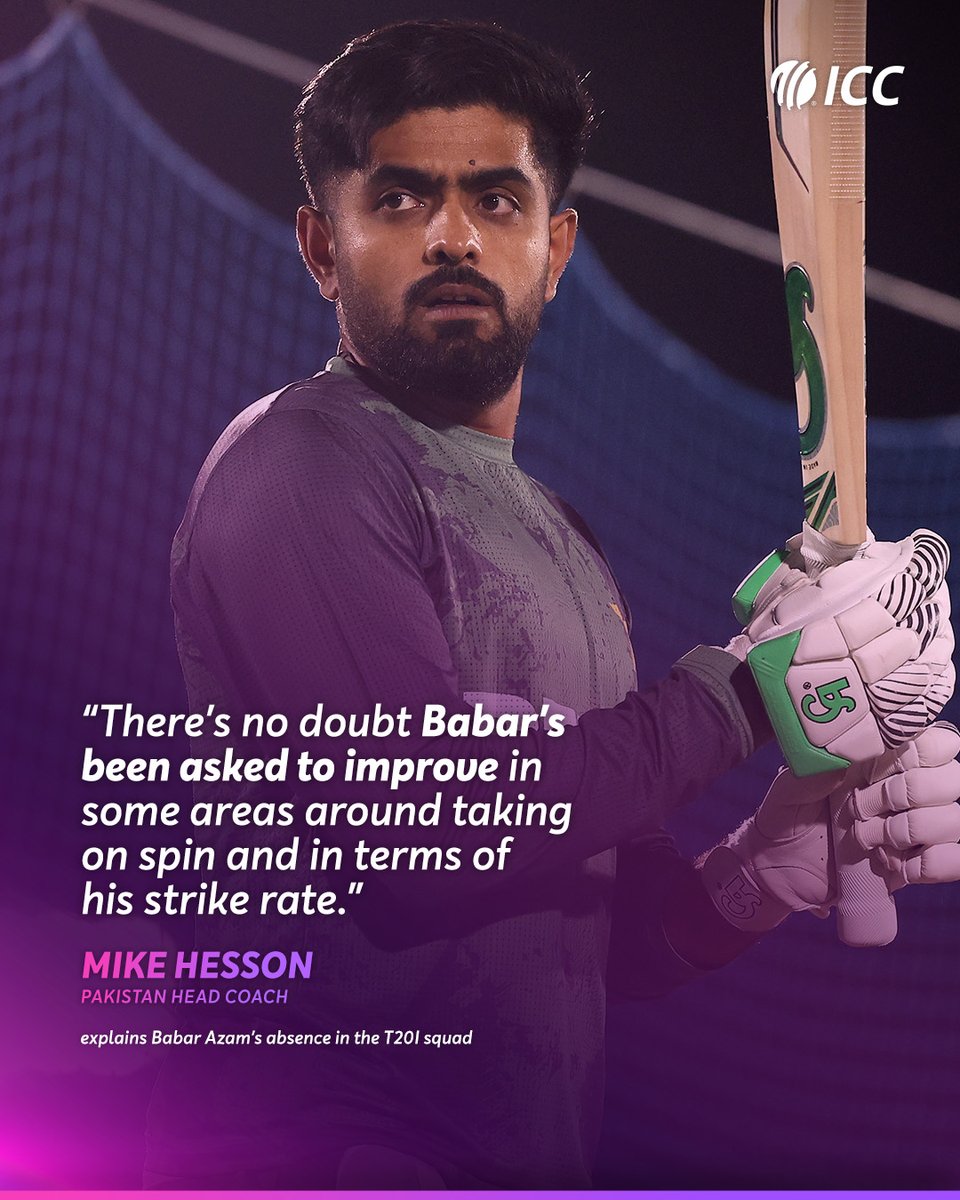 Pakistan coach Mike Hesson maps out Babar Azam's path back ahead of the 2026 #T20WorldCup 🗣️

More ➡️ icc-cricket.com/news/pakistan-…