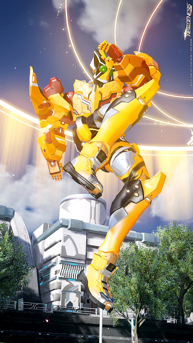 仮面ライダーギャレン　キングフォームを作りました。
エボリューション　キング
#PSO2NGS
#PSO2NGS_SS
