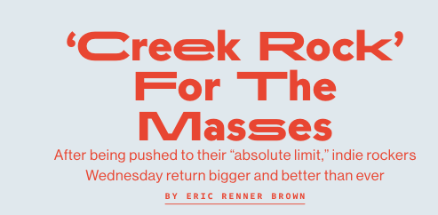 Wednesday has a new album out next month, and it's one of their best. Talked to 'em about it for <a href="/billboard/">billboard</a>'s fall preview billboard.com/music/rock/wed…