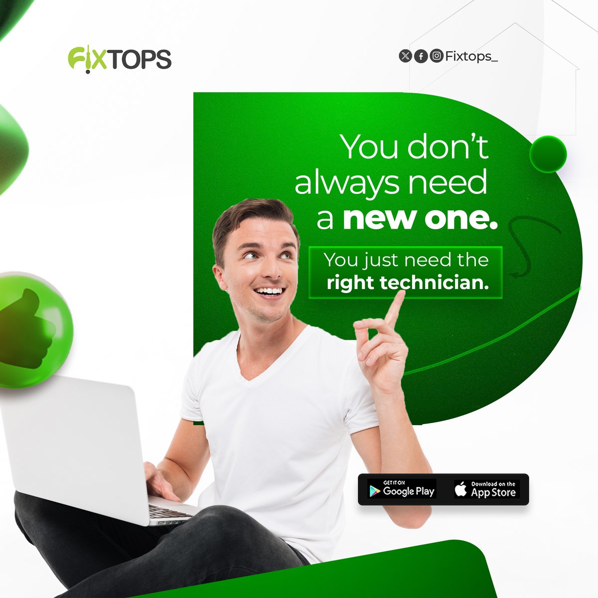 FixtopsMobile's tweet image. You just need the right technician.
Before you spend big on a new device, let Fixtops take a look.

📲 Book easily through the Fixtops App — Repair smarter, not harder.

#RepairDontReplace #FixWithFixtops #SmartTechFix #DeviceRepairUSA #PhoneRepairUSA #FixtopsTrusted #FixtopsUSA