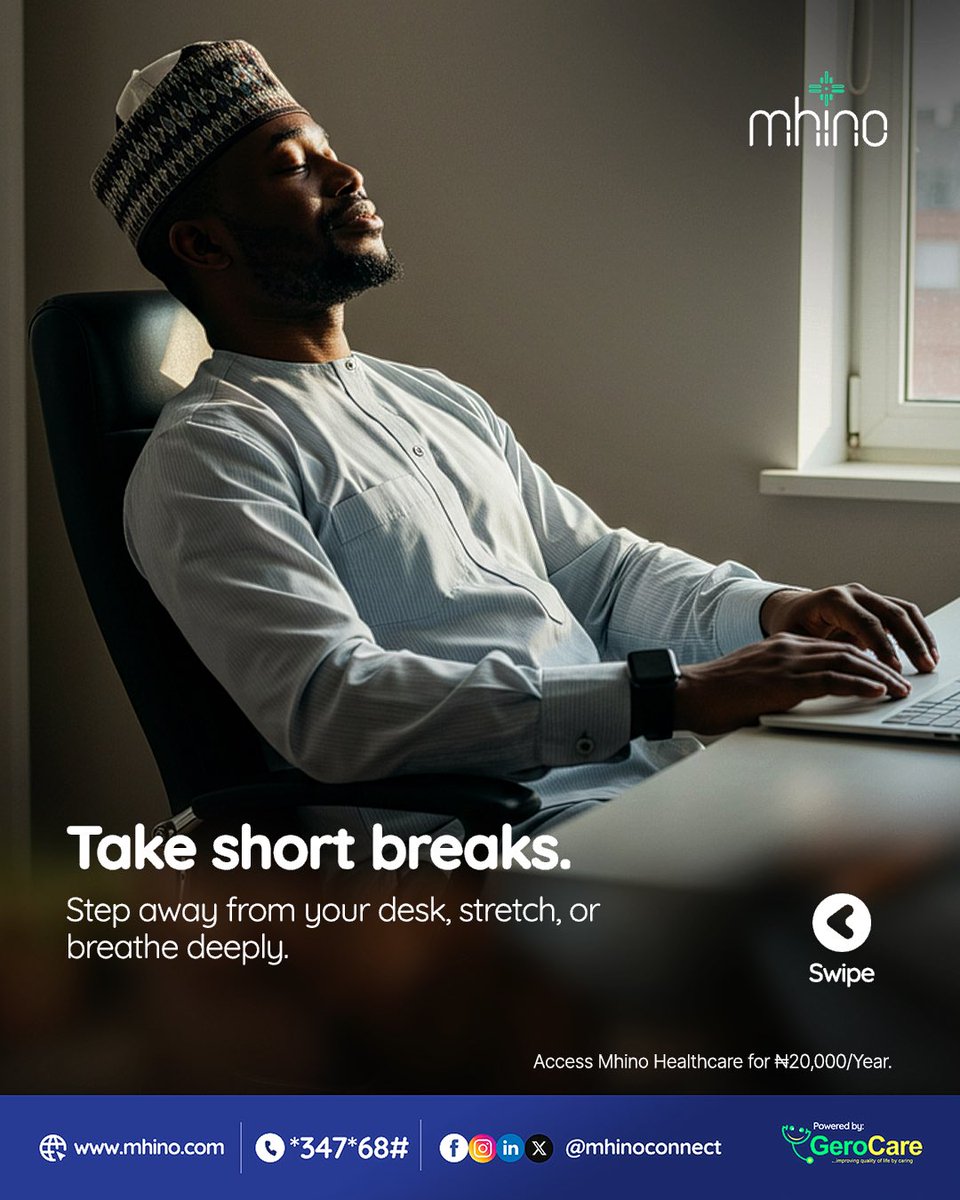 MhinoConnect's tweet photo. Work. Bills. Family. It’s a lot. But your health matters too, dad.
Dail *347*68# or visit https://t.co/ydR96SopNP for stress management support tips.
#DadHealth #MhinoCare #MentalHealthAwareness #NigeriaFathers https://t.co/5b3AqIY9mh