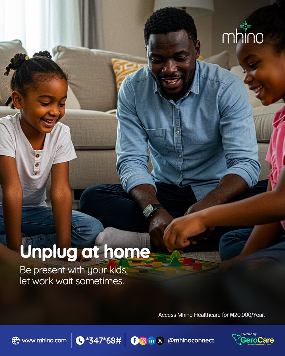 MhinoConnect's tweet photo. Work. Bills. Family. It’s a lot. But your health matters too, dad.
Dail *347*68# or visit https://t.co/ydR96SopNP for stress management support tips.
#DadHealth #MhinoCare #MentalHealthAwareness #NigeriaFathers https://t.co/5b3AqIY9mh