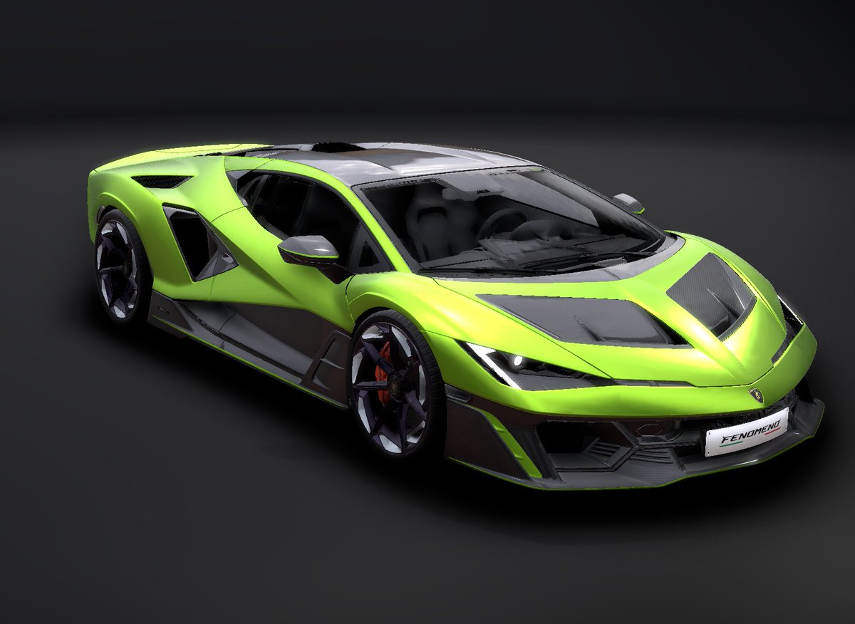 EliteCityio's tweet image. Hard to choose my fav color for the Lamborghini Fenomeno #FastForWorld Tie between the purple and green. Settled on the lime green. What's yours?