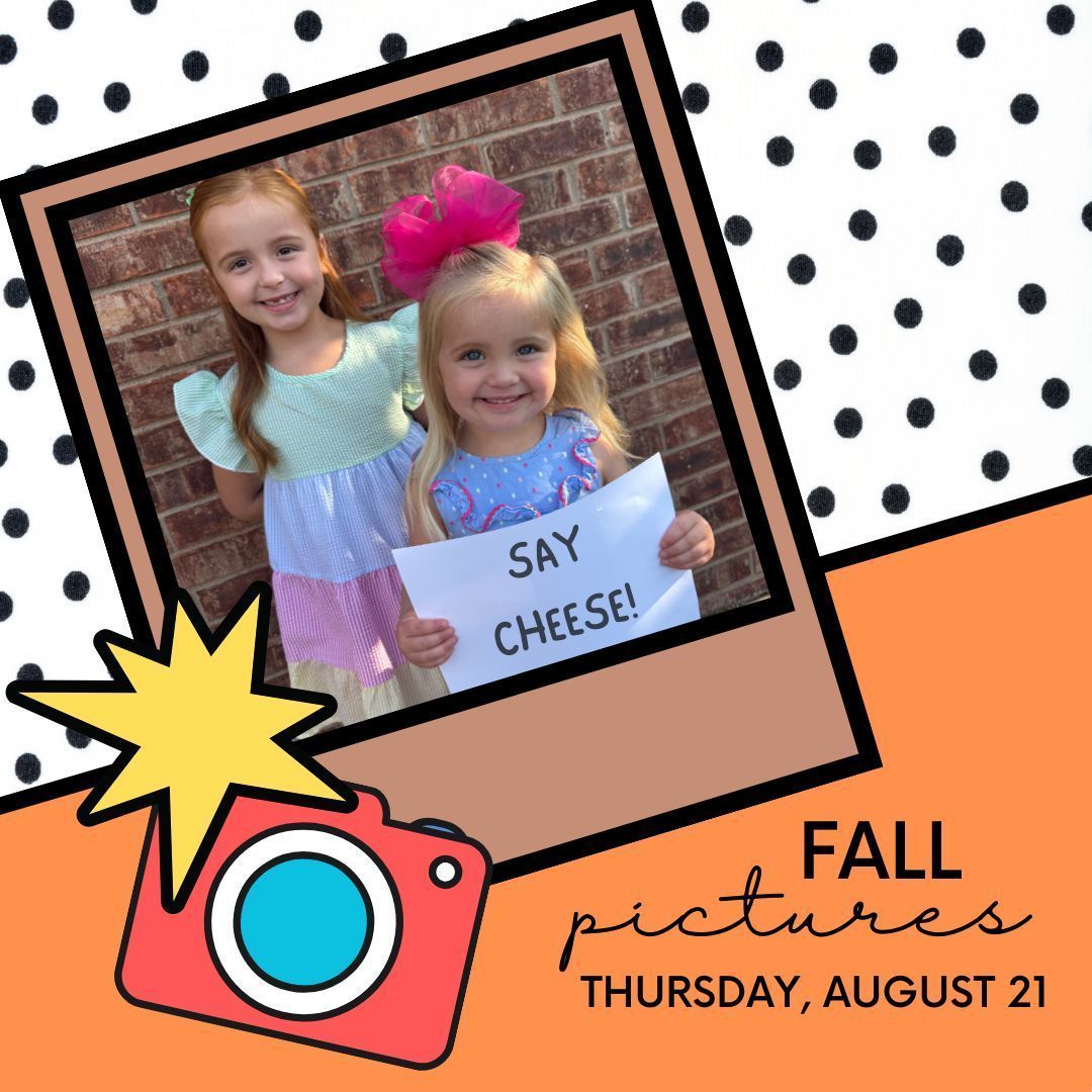 Say cheese, Pirates &amp; Patriots!📸 

Fall Picture Day is Thursday, August 21!
Students will bring home a form with a QR code after pictures that parents can scan to view and submit orders.

Dress your best and bring those smiles! 

#PictureDay #LCPFamily #NorthElementary