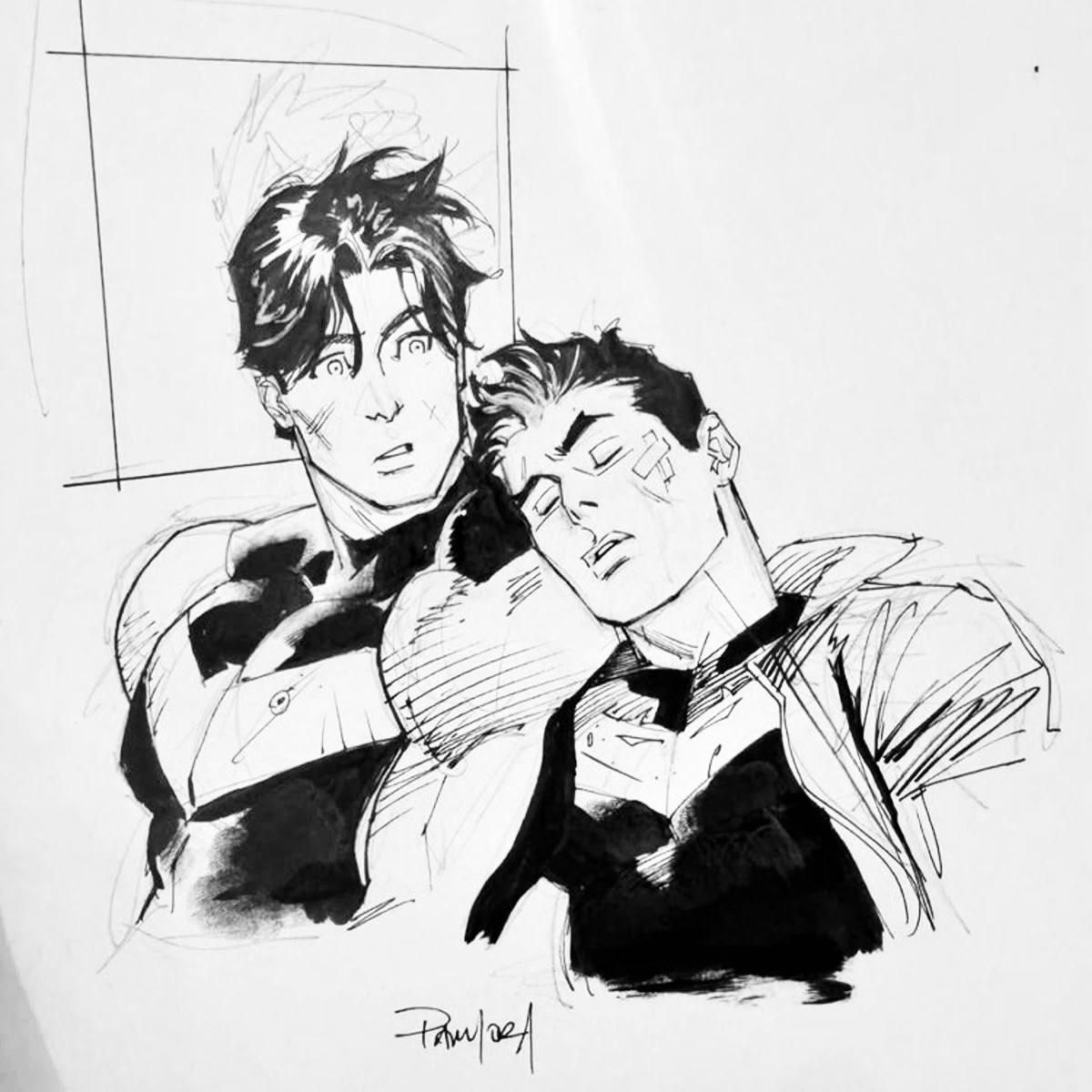 Nightwing and Red Hood by Dan Mora