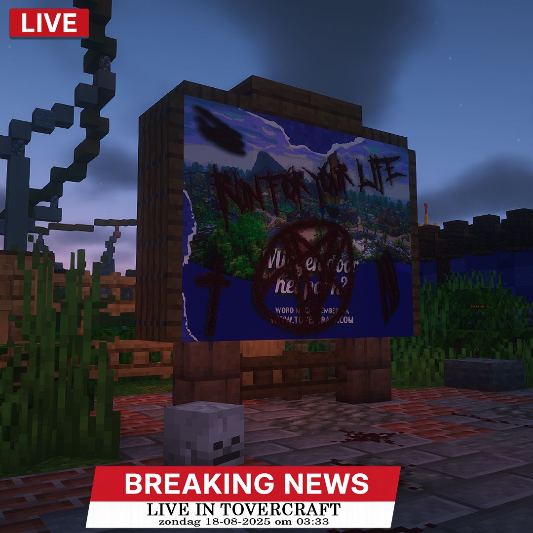 🔴🔴    BREAKING NEWS!    🔴🔴 

#Tovercraft #Toverland #Minecraft #DiscoverYourOwnMagic #AttractieparkToverland #Minecraftbuilds #Gaming #TC