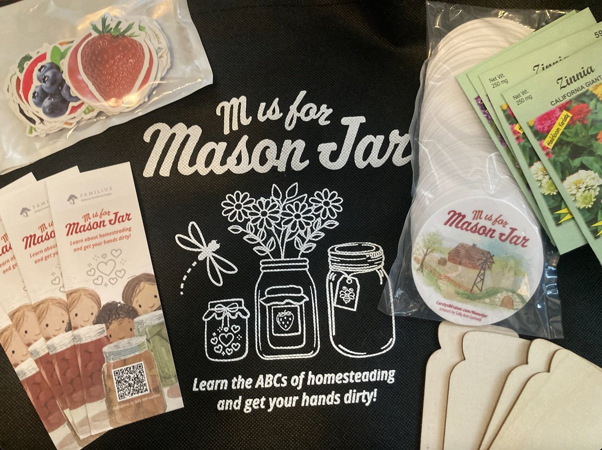 Fun #masonjar swag for the launch event this weekend! #KidLit #NewRelease #PictureBooks #homesteadlife