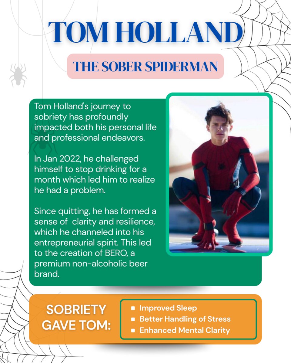 soberfounders's tweet photo. He stopped drinking in January 2022 as a one month challenge and ended up discovering a whole new version of himself. Three years later, Tom Holland is thriving!
#sober #aa #recovery #entrepreneur #businessowner #odaat #friendsofbillw #sobersquad #recoveryposse https://t.co/PMsIEf0dBR