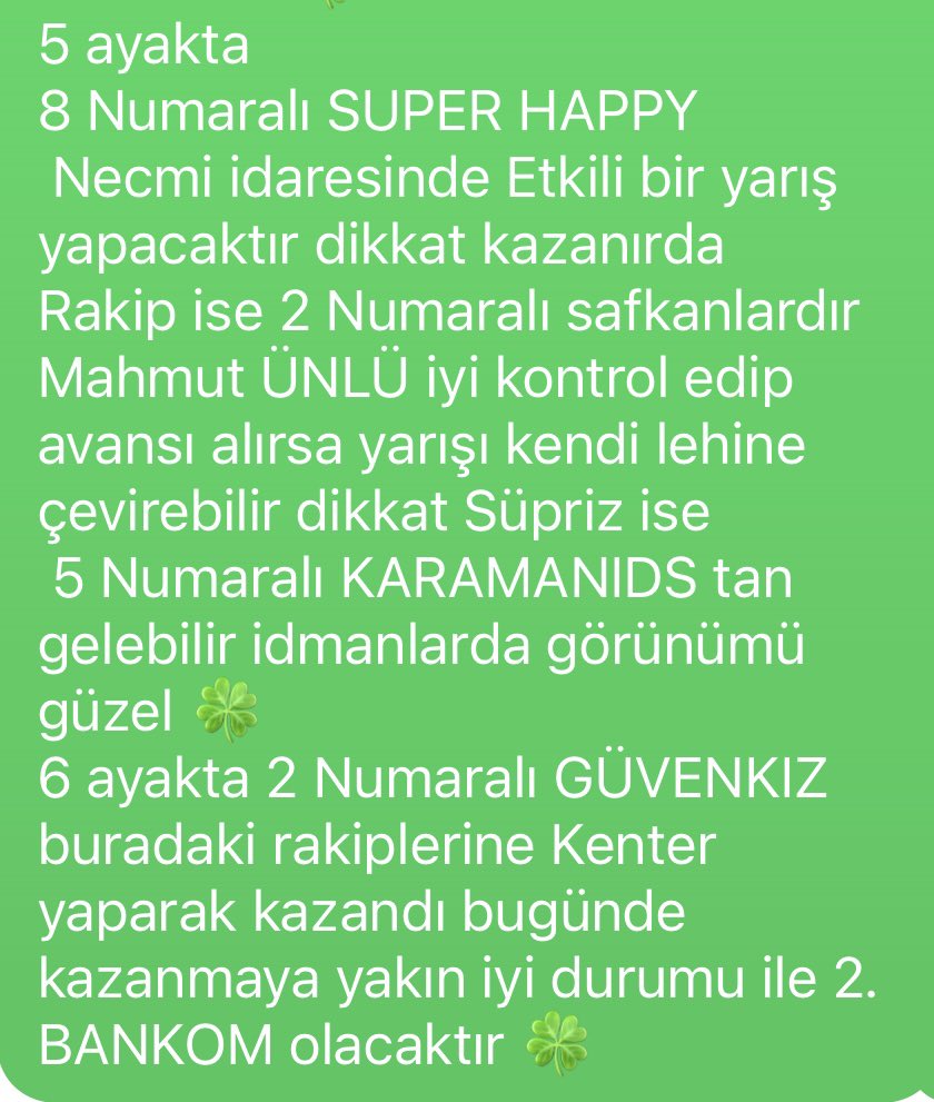 ELAZIĞ Şablonum bol şanslar 
dilerim arkadaşlar 
İlk ayak sıkıntılı bir yarış ben kapatım 
Bugün 5 Li de paylaşım yaptım 
Dileyen 5 Li yapabilir 

Önce kendi kurgularınız 
Hadi hayırlısı olsun