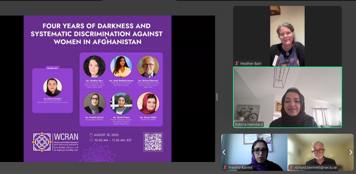 WCRAN.ORG (@wcran_org) on Twitter photo "If Gender Apartheid does become an international crime, it will mean that there are greater protections for women and girls everywhere on this planet, not just in Afghanistan." <a href="/heatherbarr1/">Heather Barr</a> "If Gender Apartheid does become an international crime, it will mean that there are greater protections for women and girls everywhere on this planet, not just in Afghanistan." <a href="/heatherbarr1/">Heather Barr</a>