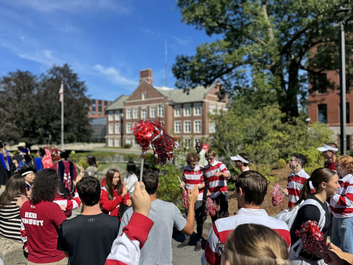 WPI's tweet photo. New students have officially joined the Herd! #BridgeCrossing https://t.co/8J2ZhSz0hz