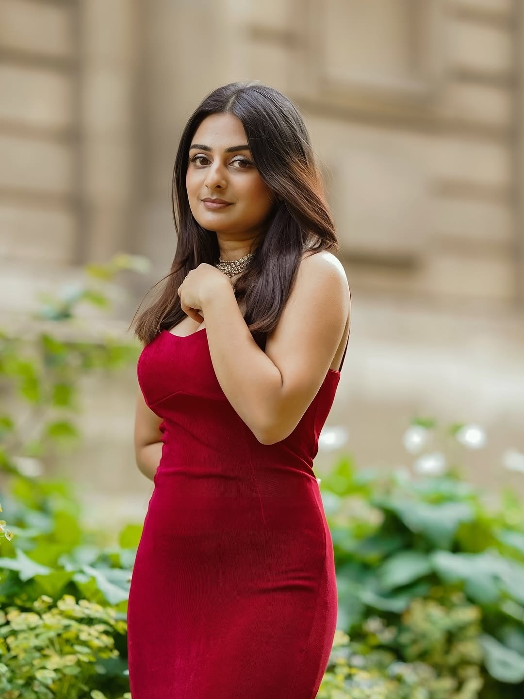 Esther Anil shoulder slit dress  Esther Anil thigh slit dress photos  Esther Anil glamorous look  Esther Anil fashion 2025  Esther Anil viral photos  Esther Anil stylish dress  Celebrity fashion trends India  Esther Anil red carpet look  Bollywood actress elegant dress  Esther Anil hot photoshoot