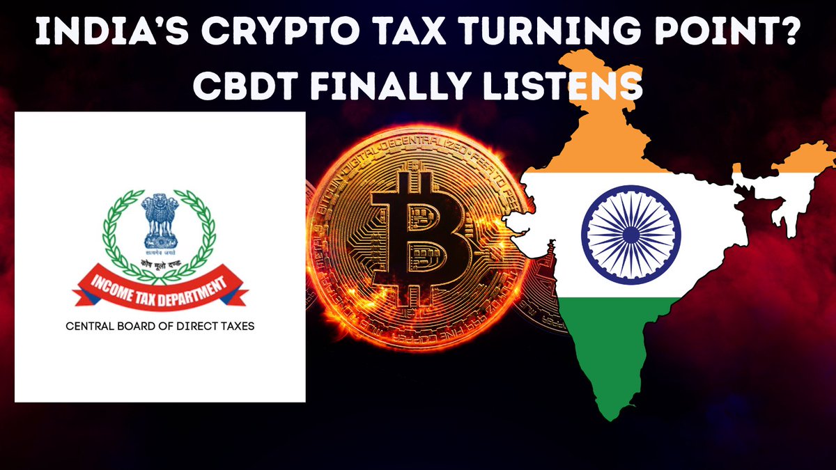 BREAKING: #India #Crypto scene SHAKES. 🇮🇳 CBDT just opened talks with exchanges after 3+ years of 30% tax pain. Offshore trading BOOMED, tax revenue CRASHED. 

Could this bring crypto back home? Dive in. 👇

#LearnKaroCryptoKaro #IndiaCrypto