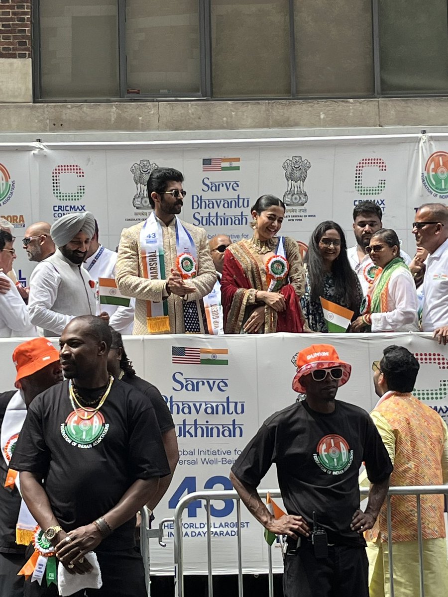 And at #IndependenceDay Parade in #NewYork organised by Federation Of Indian Association…warm weather but vibe was just awesome.