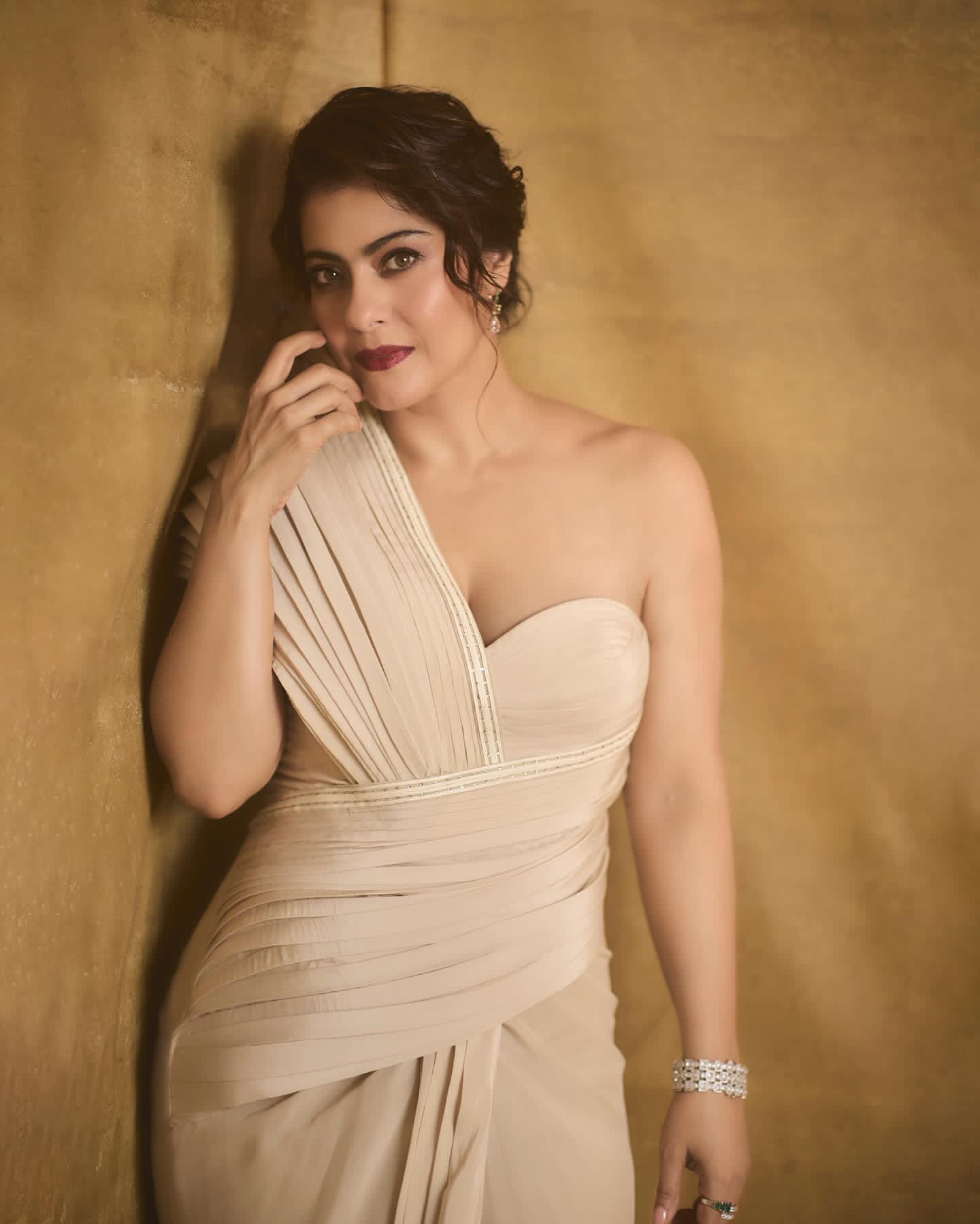 Kajol Devgan Photos  Kajol Devgan Fashion  Bollywood Actress Style  Celebrity One-Shoulder Dress  Bollywood Glamour 2025  Kajol Devgan Red Carpet Look  Indian Celebrity Fashion