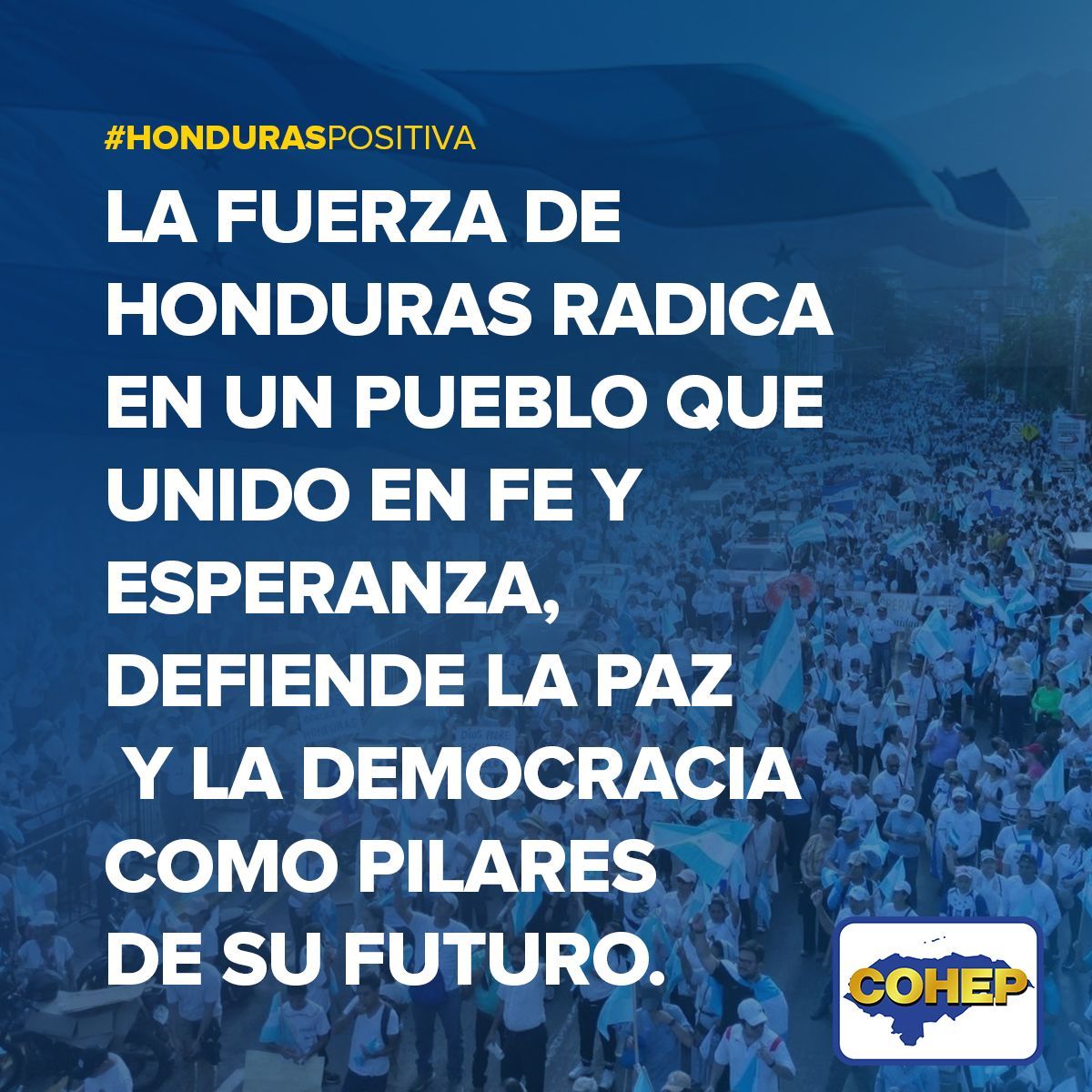 #HondurasPositiva La verdadera fortaleza de Honduras está en la unidad de su gente, que con fe y esperanza trabaja por un país en paz y con una democracia sólida, base de nuestro futuro común. 🇭🇳