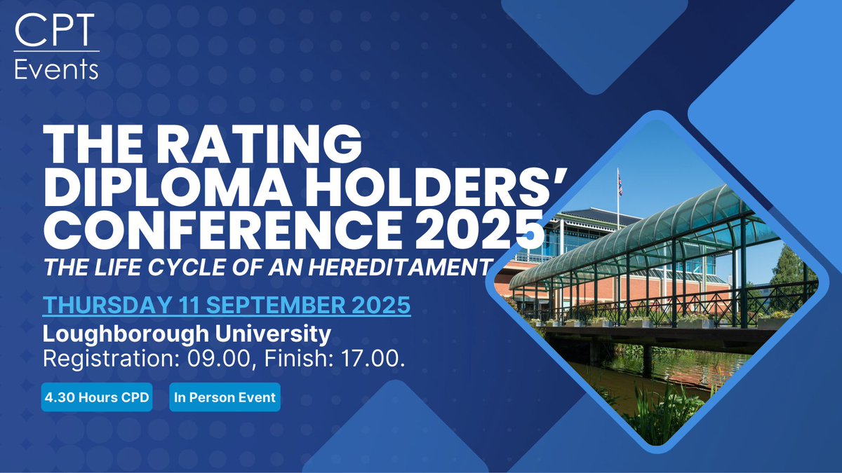 🚨 Less than a month until the Rating Diploma Holders' Conference in Loughborough! It is in person only this year with 100+ delegates booked on, so don’t miss out!

🎟️ Diploma Holders: remember your discount code!

mxm.mxmfb.com/rsps/m/jxxCuK2…
