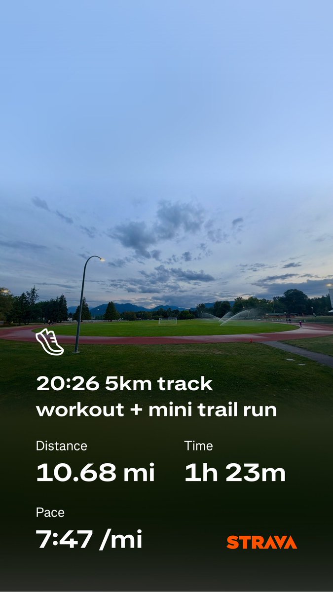 It’s so crucial to be able to discern between normal adaptation soreness and injured ouchie. I woke up terribly sore from all the hills and trails around here, but not at all knocking on the door of an injury. So, I pushed through, and did my second fastest 5km in years 💫