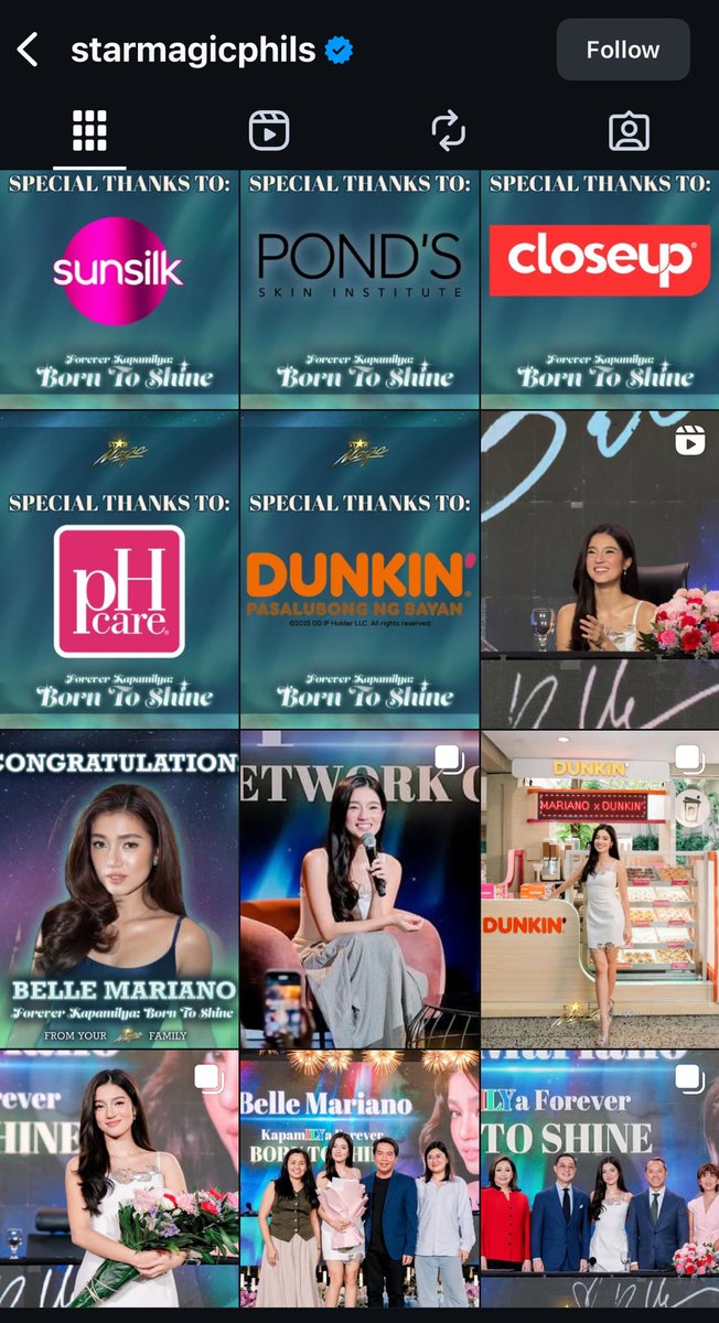 THE Belle Mariano domination in starmagic’s ig account🙌🏼🙌🏼🙌🏼
That’s the empress of the empire yall!

BELLE RISING HIGHER
#KapamilyaForeverBelle
#BelleMariano