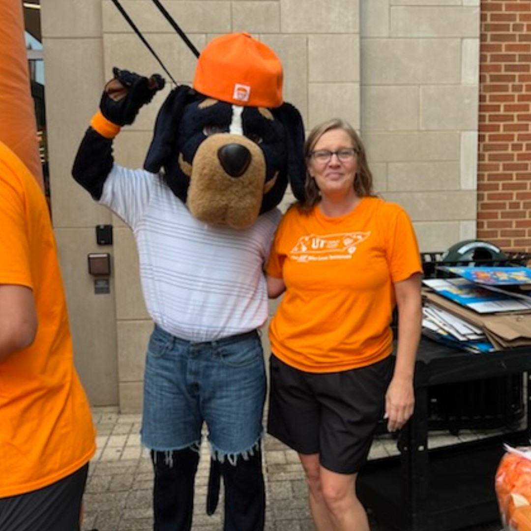 UTFCU's tweet photo. Honored to be part of Tennessee Saturday Night! π Our Student Union team had a table set up to welcome Vols back with music, games & fireworks. Proud to support our UT communityβGo Big Orange! π #TennesseeSaturdayNight #UTFCU #GoVols https://t.co/RNr7KubWSh