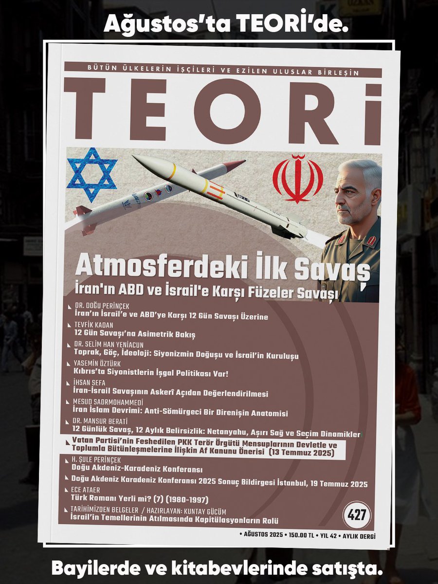 Teori Dergisi (@teoridergi) on Twitter photo Ece Ataer, "Türk Romanı Yerli mi?" başlıklı yazı dizisinin devam yazısıyla Ağustos sayımızda.
🛒 Ağustos sayımız ay boyunca bayilerde ve seçkin kitabevlerinde; shopier.com/teoridergisi adresinde satışta... Ece Ataer, "Türk Romanı Yerli mi?" başlıklı yazı dizisinin devam yazısıyla Ağustos sayımızda.
🛒 Ağustos sayımız ay boyunca bayilerde ve seçkin kitabevlerinde; shopier.com/teoridergisi adresinde satışta...