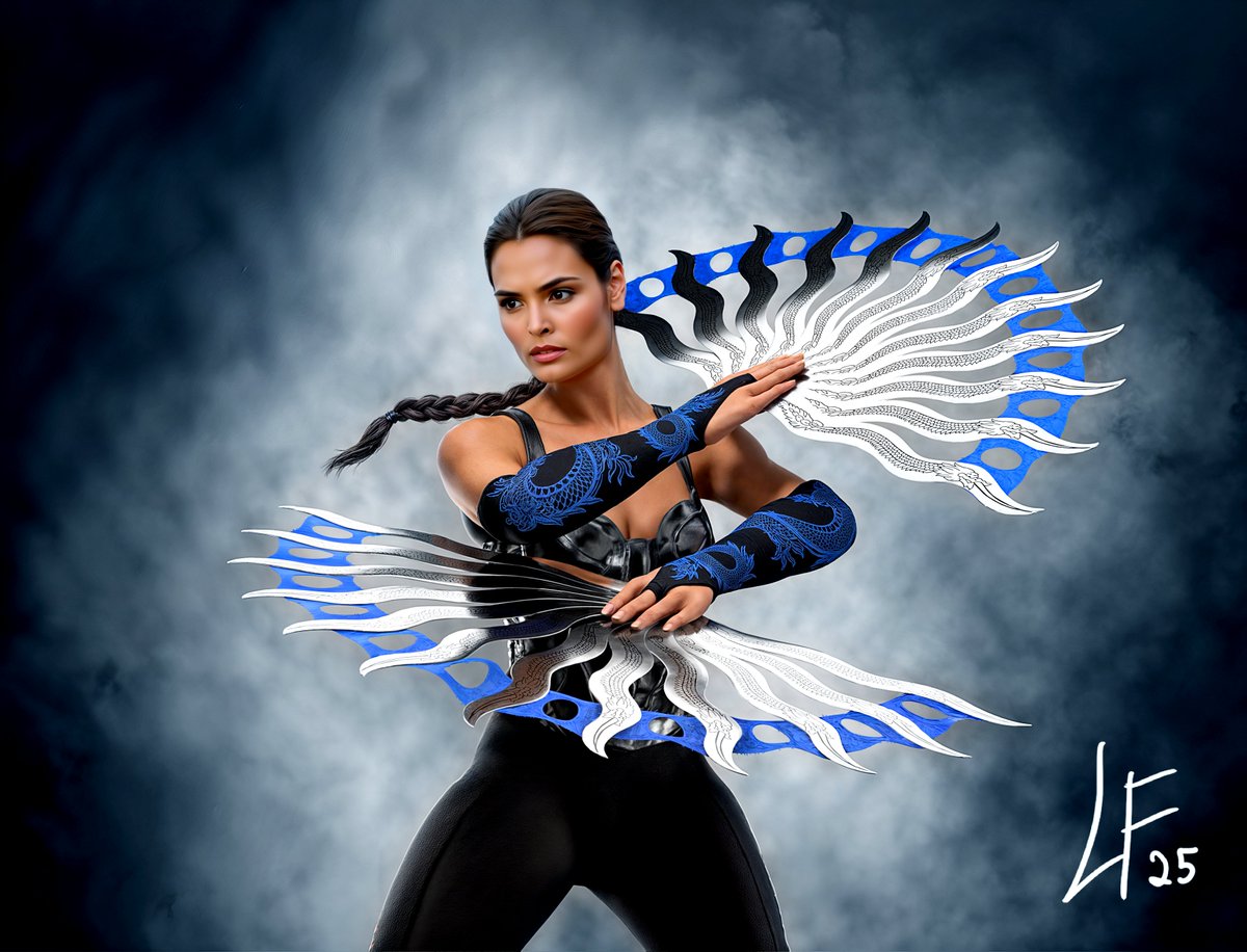Luiz_Ferreira84's tweet photo. "I'm your enemy forever!"

@noobde #MortalKombat  #Kitana  #MK1995 #MK95 #TalisaSoto 

*Art done by me using Photoshop, Blender and Krea

4/7 https://t.co/UdDgVWMgFg