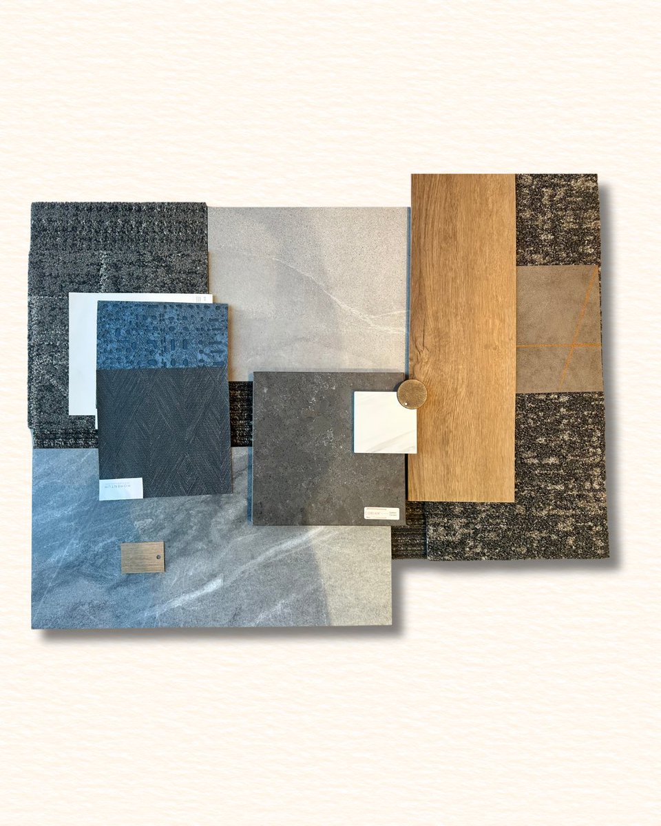 Before the walls ever go up, the story starts here. Textures, tones, and palettes ready to speak for themselves🪴🪵🪨