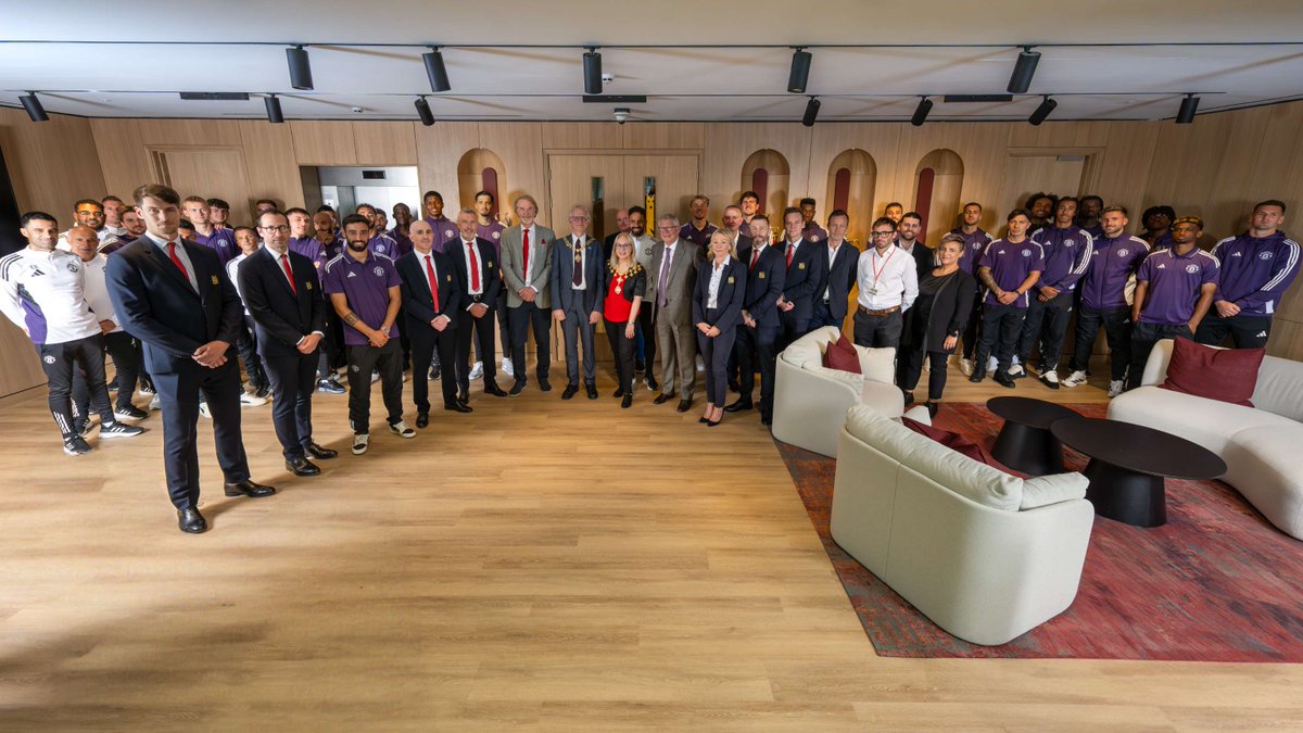 The Mayor of Trafford, Cllr Jane Brophy, and her consort, John Brophy, were delighted to attend the official opening of Manchester United’s new state-of-the-art training ground in Carrington.