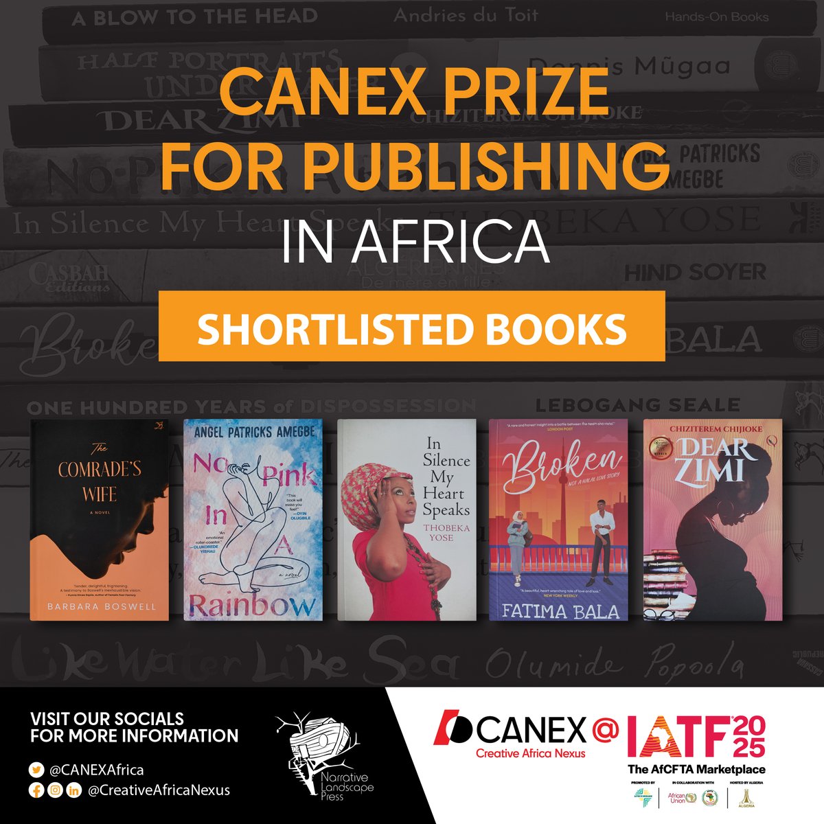 Creative Africa Nexus - CANEX (@canexafrica) on Twitter photo ANNOUNCING THE SHORTLIST – CANEX Prize for Publishing in Africa
The CANEX Prize for Publishing in Africa celebrates the publishers who bring bold, brilliant African stories to readers across the continent and beyond.
Our judging panel, chaired by Prof. <a href="/EgaraKabaji/">Egara Kabaji</a>, has ANNOUNCING THE SHORTLIST – CANEX Prize for Publishing in Africa
The CANEX Prize for Publishing in Africa celebrates the publishers who bring bold, brilliant African stories to readers across the continent and beyond.
Our judging panel, chaired by Prof. <a href="/EgaraKabaji/">Egara Kabaji</a>, has