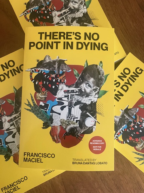 New Vessel Press (@newvesselpress) on Twitter photo A kaleidoscopic novel set in a favela of Rio de Janeiro, THERE'S NO POINT IN DYING by Francisco Maciel is gritty, unpredictable, and percussive. Translated by National Book Award winner <a href="/bdantaslobato/">Bruna Dantas Lobato</a>.
newvesselpress.com/books/theres-n… A kaleidoscopic novel set in a favela of Rio de Janeiro, THERE'S NO POINT IN DYING by Francisco Maciel is gritty, unpredictable, and percussive. Translated by National Book Award winner <a href="/bdantaslobato/">Bruna Dantas Lobato</a>.
newvesselpress.com/books/theres-n…