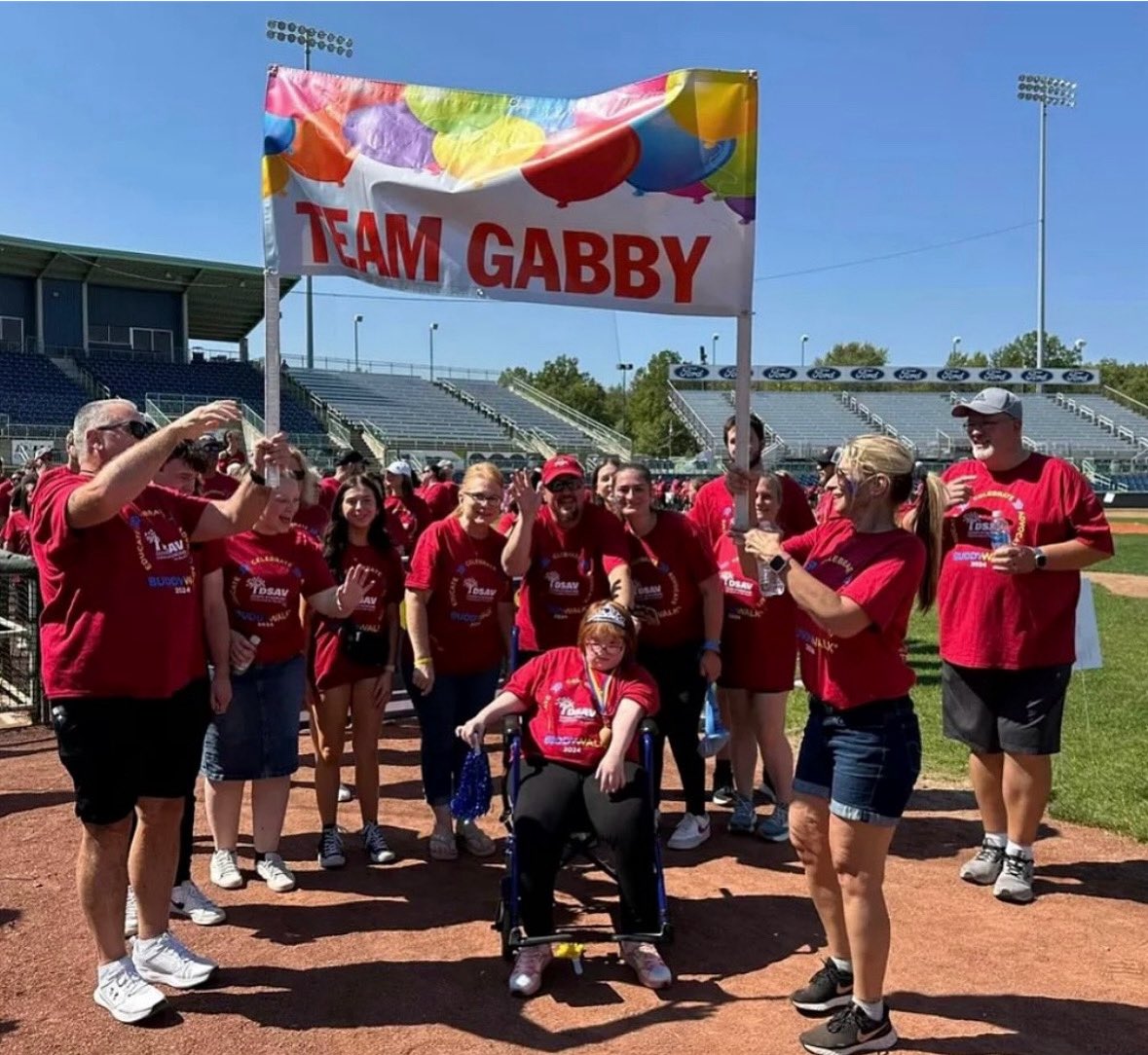 REGISTER NOW! The 18th Annual Buddy Walk T-shirt Deadline is Monday, Aug 18 at NOON. 
All Team monies are due to DSAV to qualify for Top Team Incentives.
Buddy Medals and event shirts for individuals with Down syndrome are free  
Register: dsav.org/buddy-walk