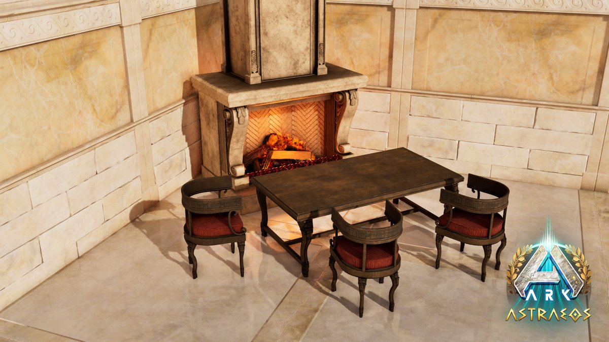 New chair, table &amp; fireplace skins coming soon ⭐️🔥 !

Made by <a href="/3Dcreep/">CREEP</a> ⚒️

<a href="/survivetheark/">ARK: Survival Ascended</a> <a href="/Nitrado_EN/">Nitrado in English 👾</a> #playARK #ARKSurvivalAscended