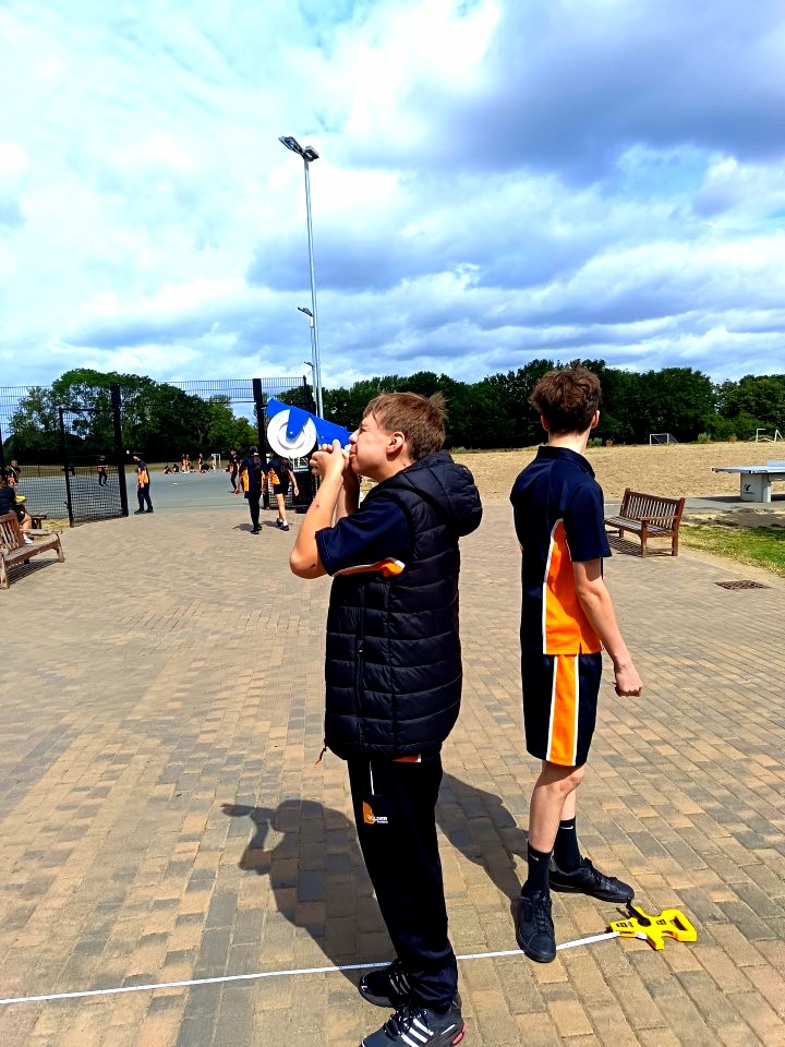 bolderlondon's tweet image. Our budding mathematicians put theory into practice by measuring the school building’s height, using clinometers and trigonometry instead of ladders! Hands-on learning at its best! 👏🔢

#MathSkills #HandsOnLearning #STEM #Trigonometry